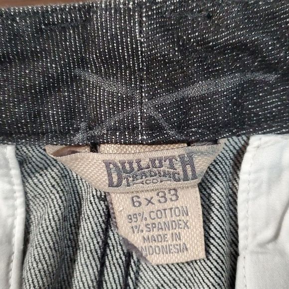 Duluth Trading‎ Trouser Style Wide Leg Jeans Dark Indigo 6/33 - Picture 4 of 7